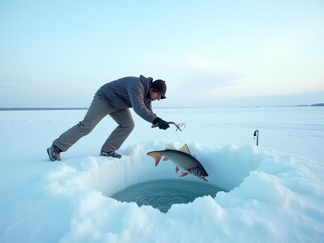 Ice fishing expedition