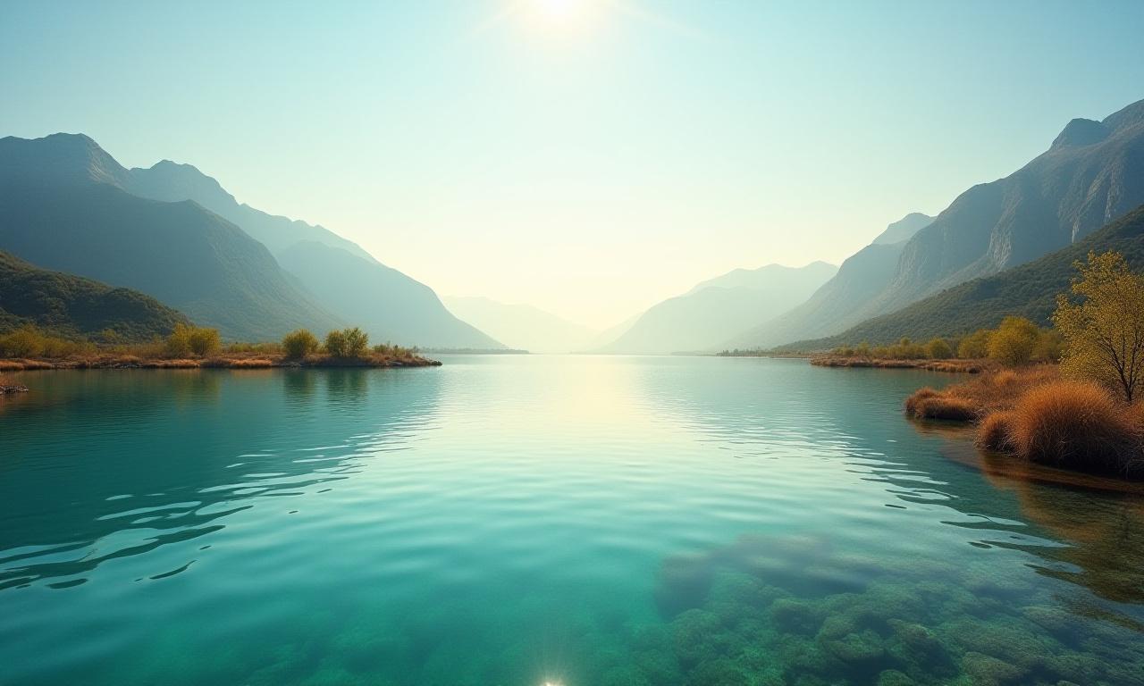 Pristine wilderness landscape